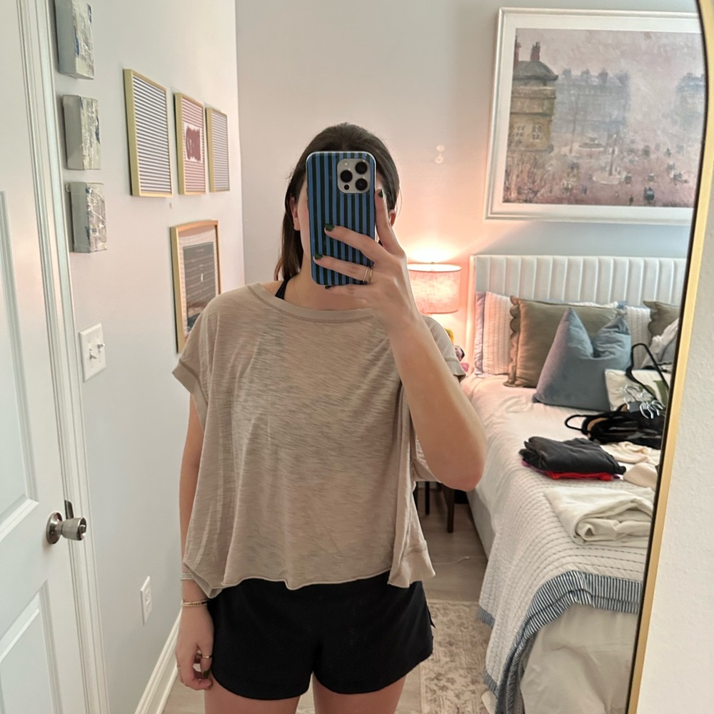 Free people open back top